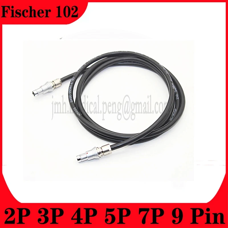 Compatible Fischer 102 0F 2 3 4 5 7 9 Pin Push-pull Self-locking Male Plug Connector Welding High Flexibility And Shielded Cable