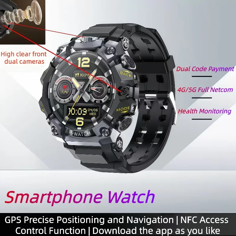 

Super Q668 GPS Smartwatch for Men and Women with Compass Altimeter Barometer Large Memory AMOLED Bluetooth Calling Sports Watch