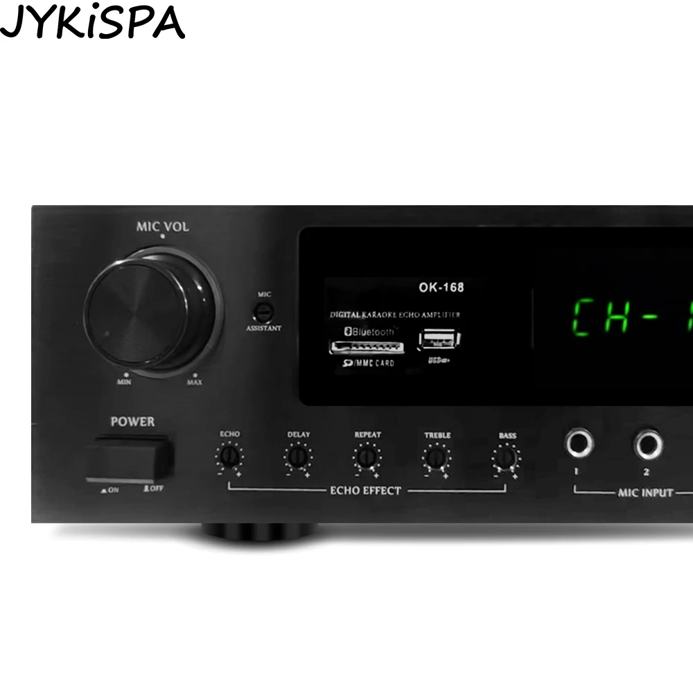 Home Hifi Versterker 5.0 Draadloze Bluetooth Versterkers Usb Afstandsbediening Mic Ingang Audio Geluidssysteem Voor Karaoke Party Theatre
