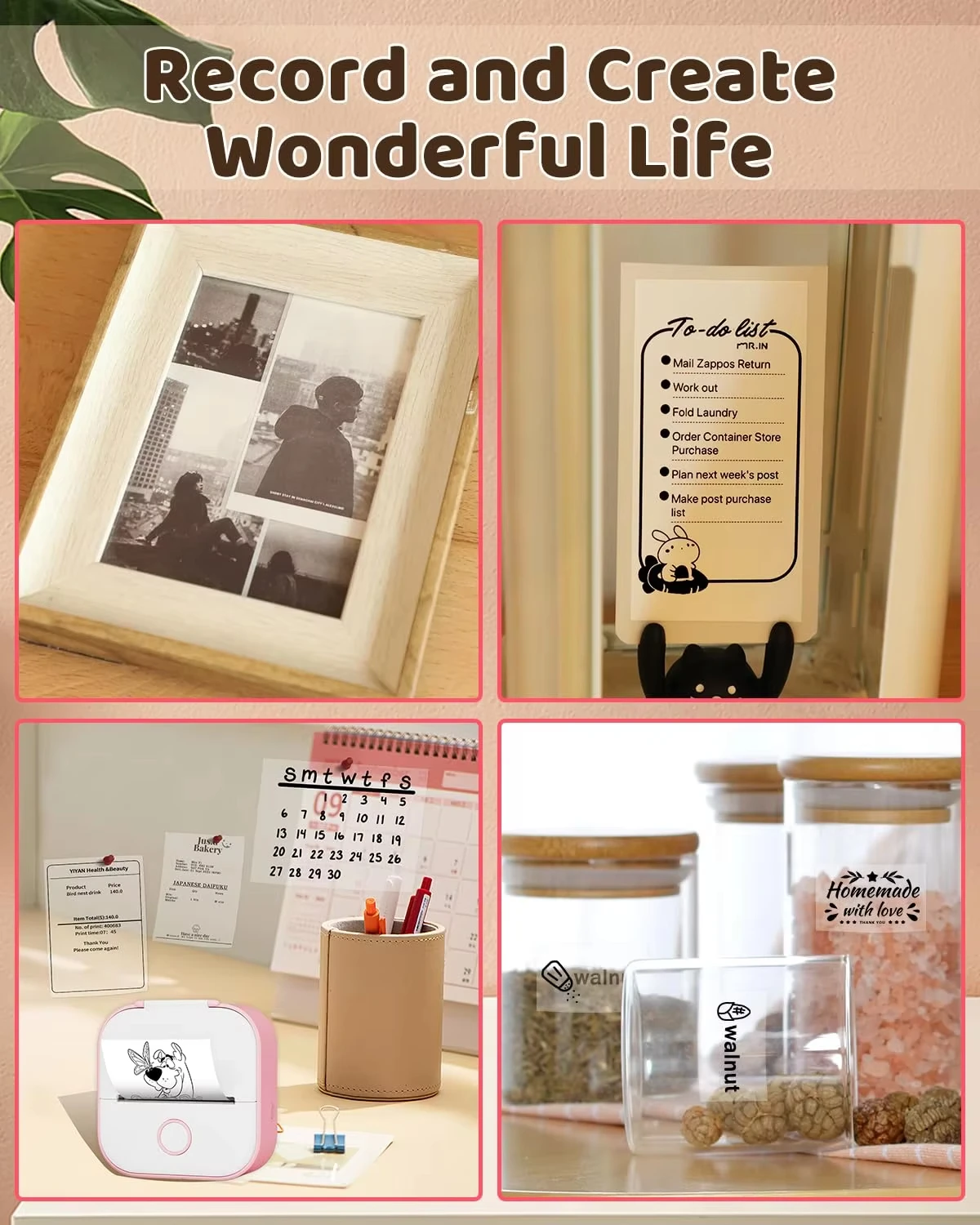 1 Roll Transparent Self-Adhesive Thermal Paper 57mm X 2.7m, Thermal Sticker Paper for Most Pocket Printer, Mini Printer Paper