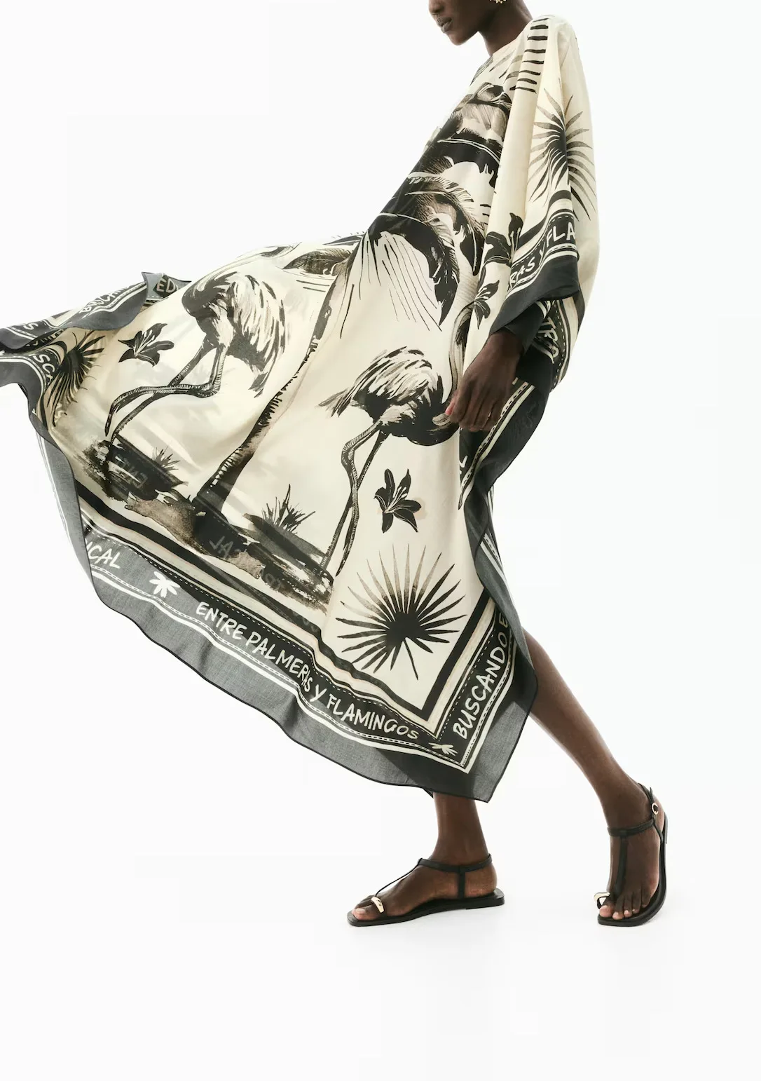 

2025 New Autumn Lady Fashion Robes High Street Loose Print Long Dresses Women O-neck Full Sleeve Pleated Holiday Dress Female