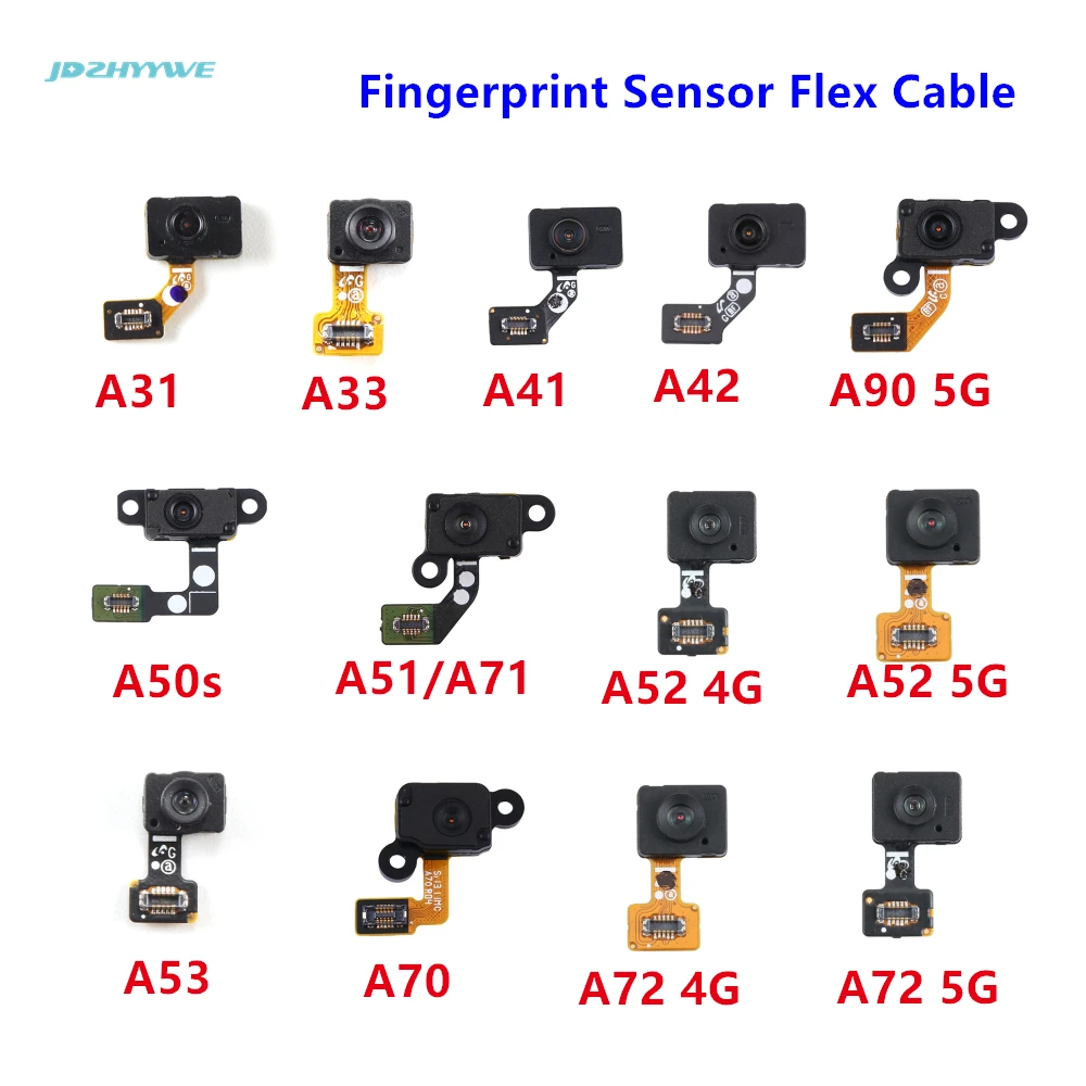 

Fingerprint Sensor Home Button Flex Cable For Samsung Galaxy A71 A70 A90 A53 A51 A52 A50s A42 A41 A42 A33 A31 4G 5G