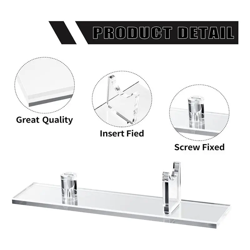 AS63-1Pcs Knife Display Stand Knife Fixed Display Stand Acrylic Knife Case Single Knife Holder For Home Decor (Clear Base) view 3
