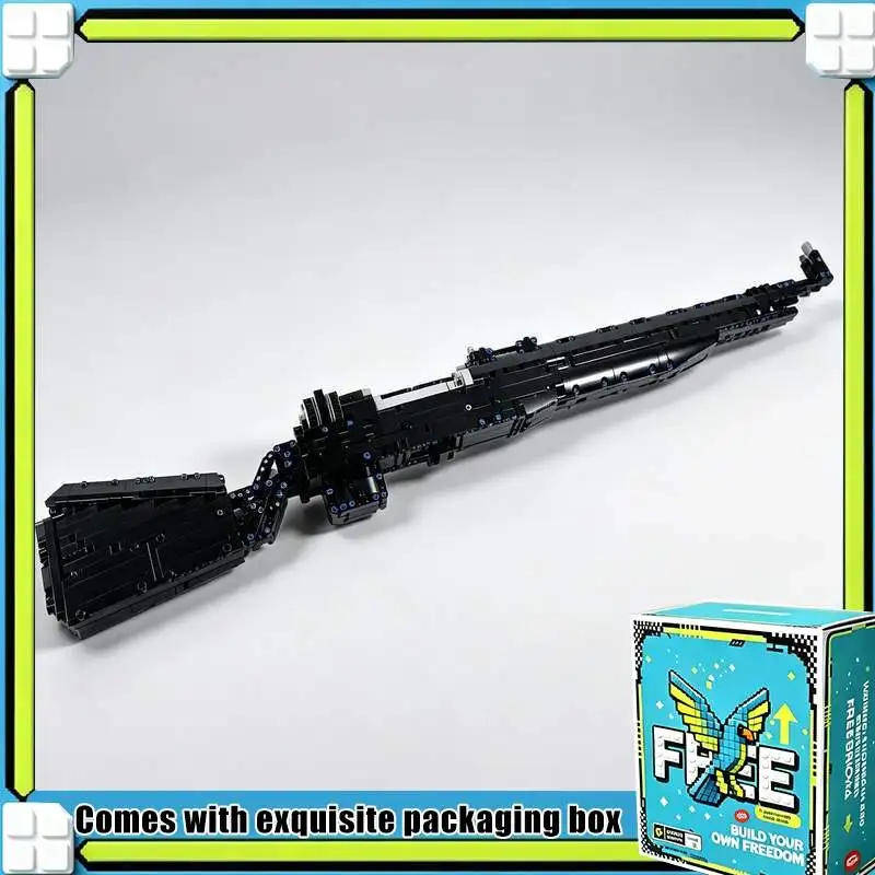 910PCS Classic Historic Battle Long Barrel Model Custom Building Blocks Kit DIY Assembly Educational Toy Gift Collection Display