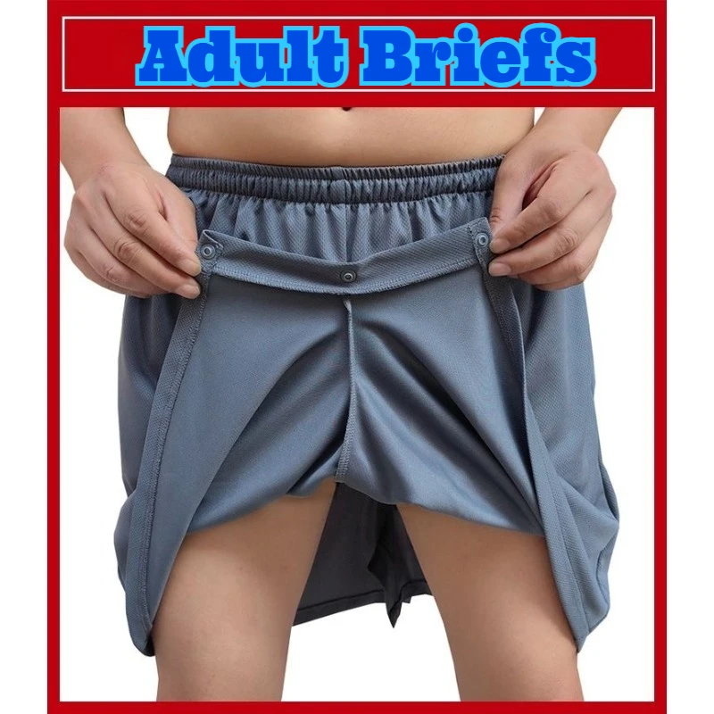 Massage Shorts Men Spa Pants Side Split Design Breathable Open Leg Sauna Steam Bath Foot Therapy Adult Relaxation Comfort Wear