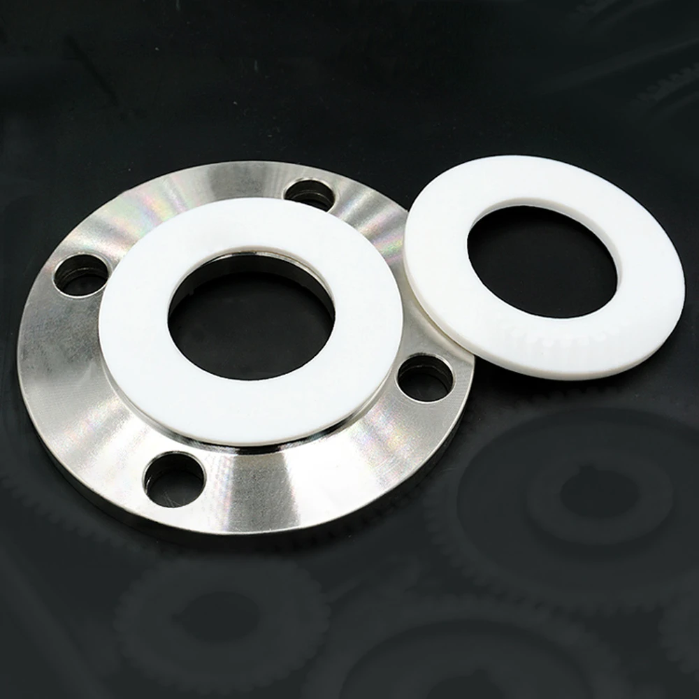 1PCS 18/24/25/32/35/38/43/45/50/55/57/60/65/70/75/80/85-190mm PTFE Flat Washer Gasket Spacer Sealing O Ring Flange Gaskets White