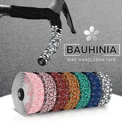 BUCKLOS Durable Bicycle Handlebar Tape Anti-slip Shock Absorption Road Bike Handle Bar Tape with Plugs Bike Accessories