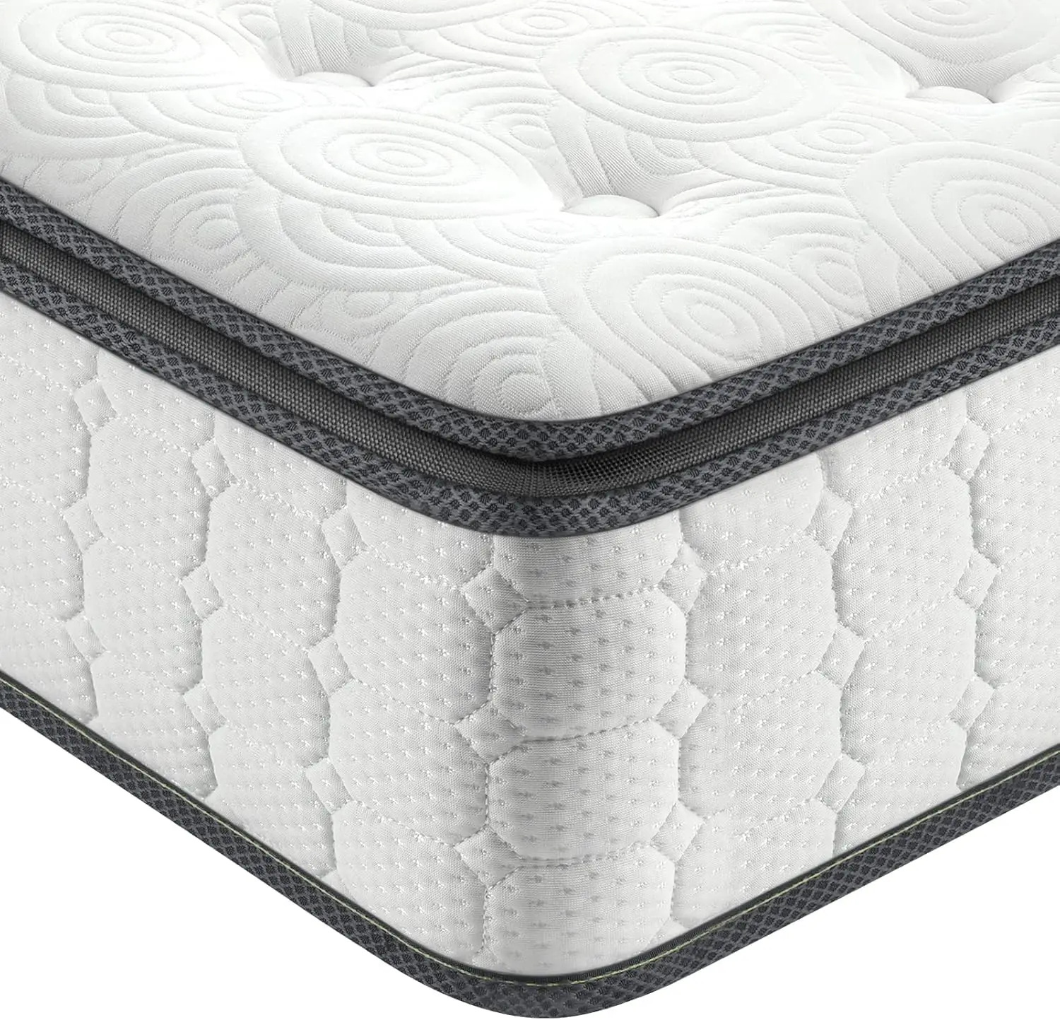 High quality luxury queen bed hotel mattress soft pocket spring memory foam compression mattress with pillow top