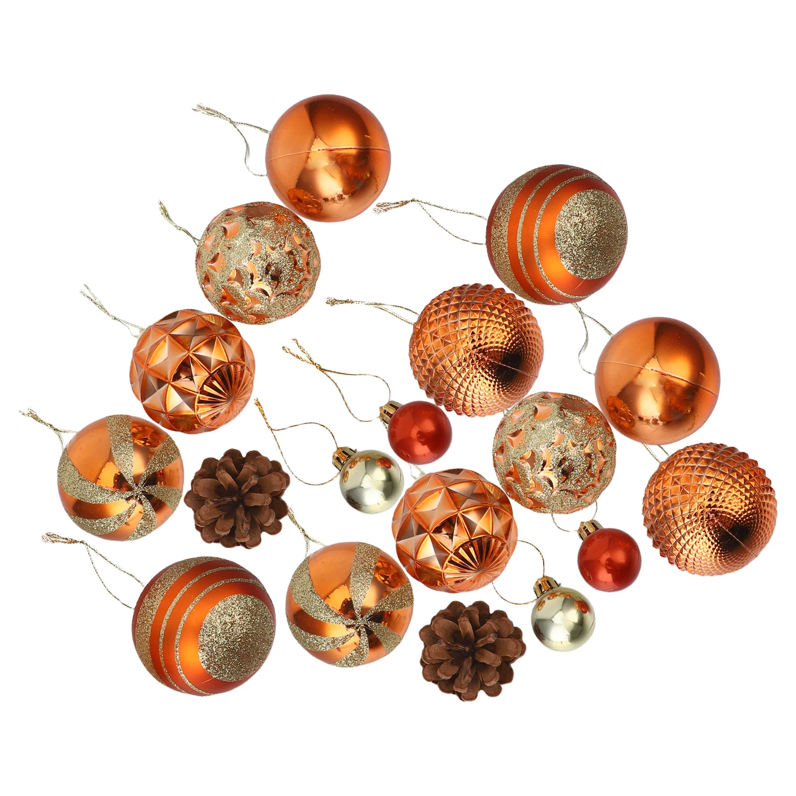 

42Pcs Christmas Tree Ball Decorations Hanging Xmas Pendants Colorful Cartoon Holiday Xmas Scene Layout Supplies