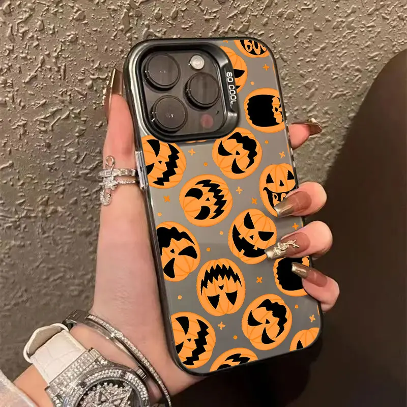 Zucca Halloween Happy Coque per Apple iPhone 17 Air 16e 16 14 15 13 11 Pro Max 15 Plus 12 17 Pro Custodia antiurto per telefono