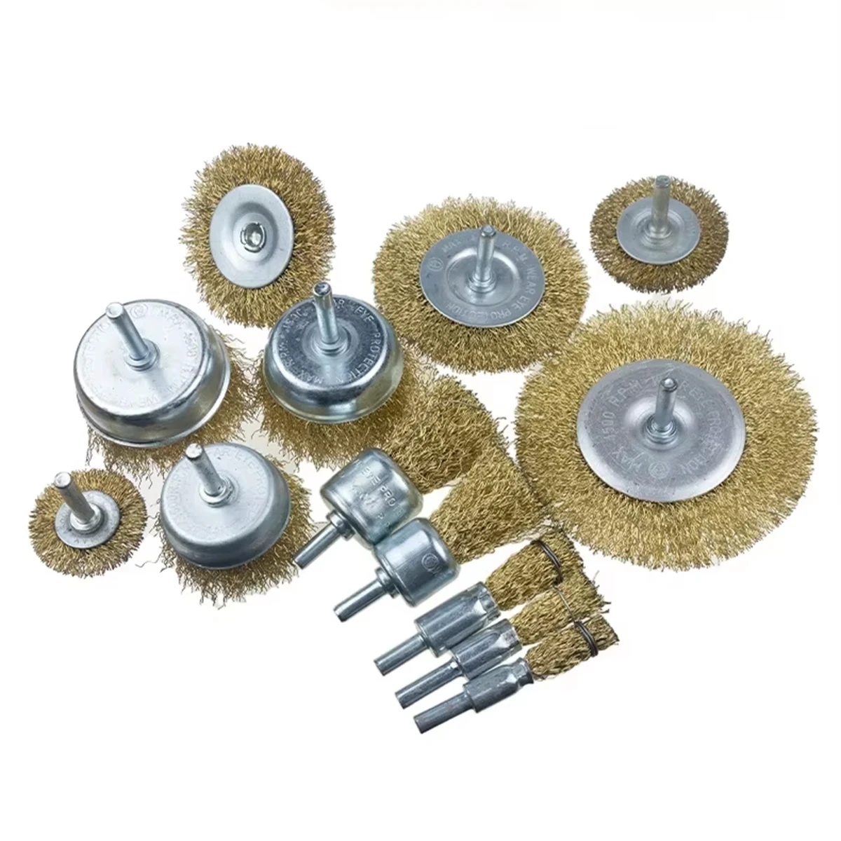 Copper Wire Brush Set | Bowl/Pen/T-Shaped for Rust, Paint & Burr Removal | Industrial-Grade Deburring & Surface Cleaning Tools