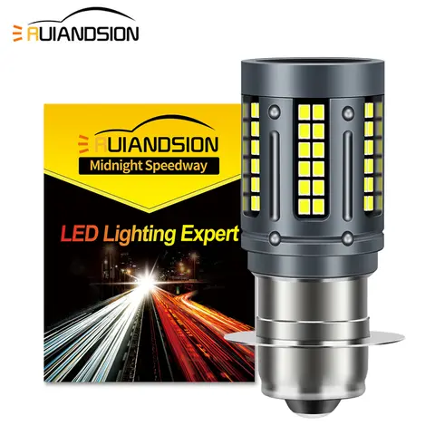 1 pièces P26S S3 P15S blanc LED Moto phare ampoule 12-30V Moto Scooter cyclomoteur ATV UTV Moto avant phare lampe frontale