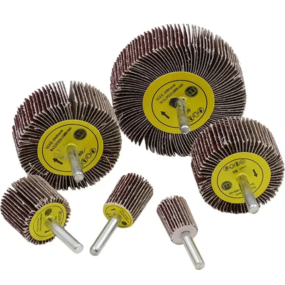 16-80mm 80 Grit Sanding Flap Wheel Disc Abrasive Grinding Wheel Accessories Sandpaper Grinding  Polishing wheel For for Drill