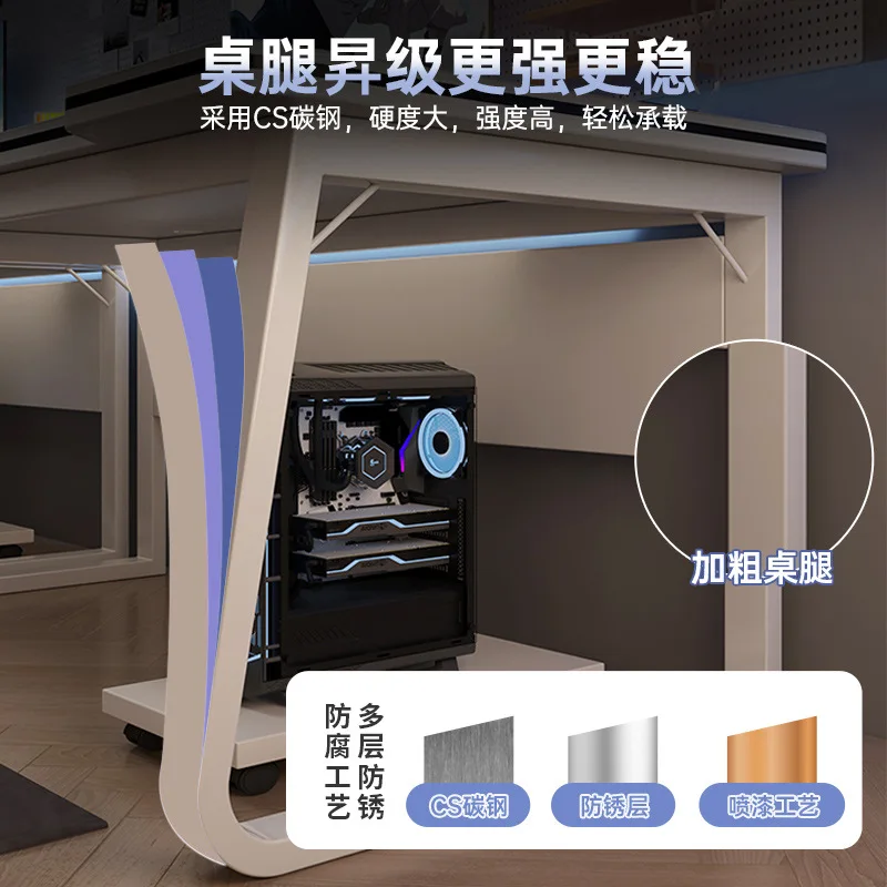 Computer desk Desktop home desk E-sports table Bedroom Office desk and chair Easy learning