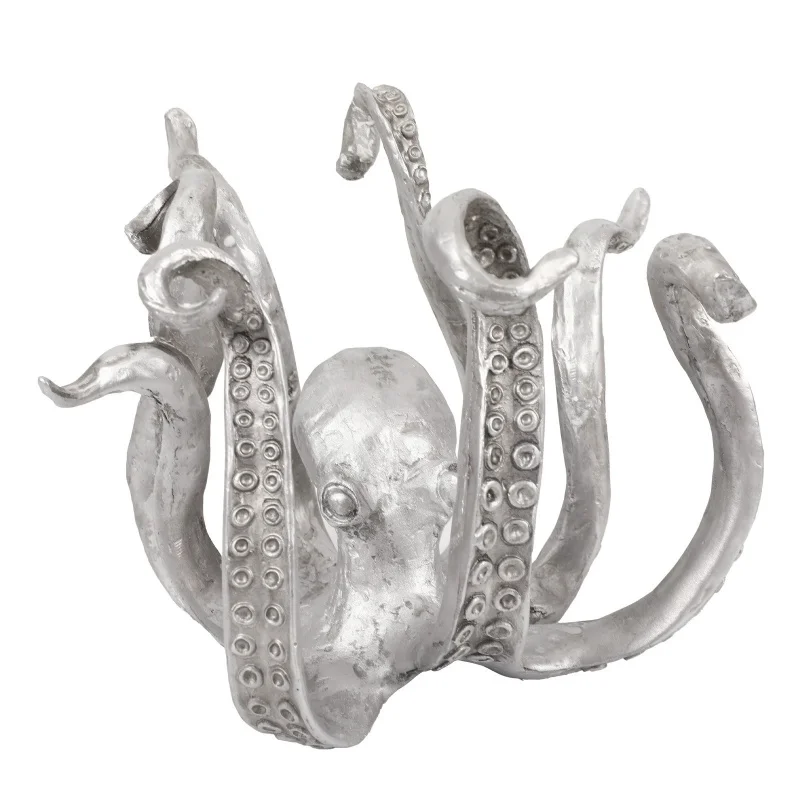1pc Octopus Sculpture Cup Holder, Octopus Home Resin Ornament