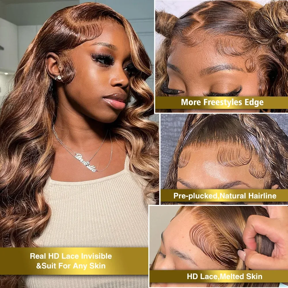 Body Wave Menselijk Haar Pruik Hoogtepunt Pruik Body Golvend Kant Voor Pruiken 34 inch Braziliaanse Remy Transparante Vetersluiting Pruiken voor Vrouwen