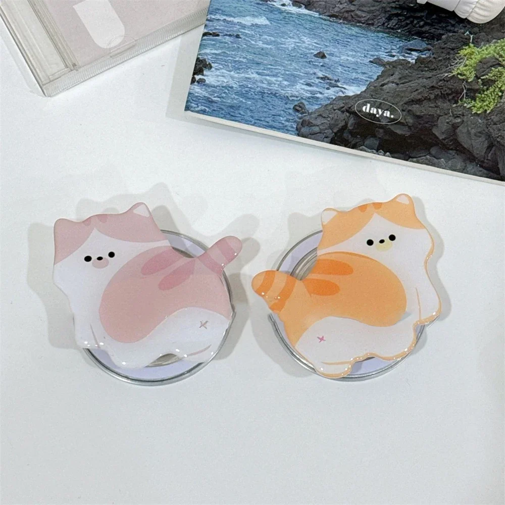 

Корейский мультяшный кот для Magsafe, магнитная ручка для телефона Tok Griptok, подставка для iPhone 16, складной чехол для беспроводной зарядки, кольцо-держатель