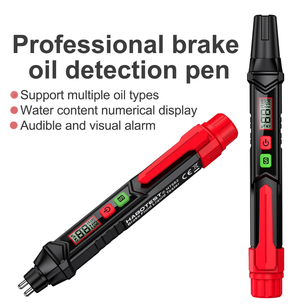 3-Farben-Hintergrundbeleuchtung Tragbarer Digitaler Bremsflüssigkeitstester Präziser Auto-Bremsöltester mit Ton- und Lichtalarm DOT3 DOT4 DOT5.1 – Detail 7
