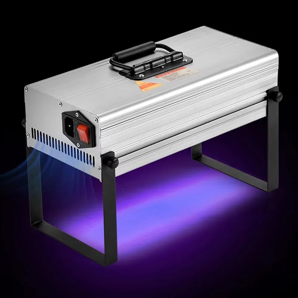 120W Portable UV Lamp Curing Machine Ink Coating Shadowless Adhesive Screen Printing Air Cooled UV395 LED Curing