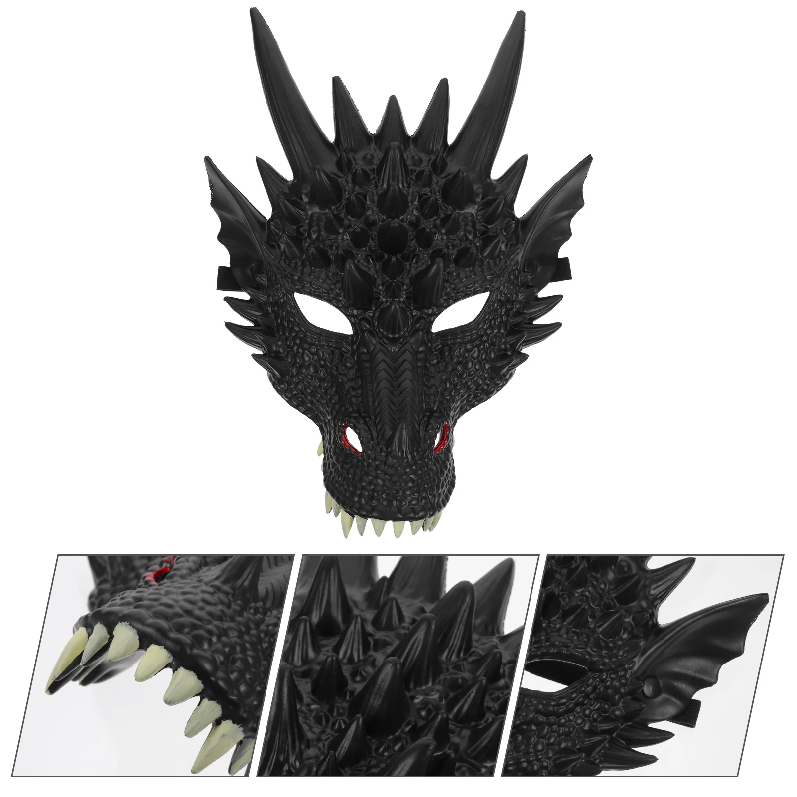 Draak Masker Cosplay Schedel Leuke Pompoen Maskers Bulk Mannen Maskerade Kind Rode Kap Kostuum Halloween Speelgoed