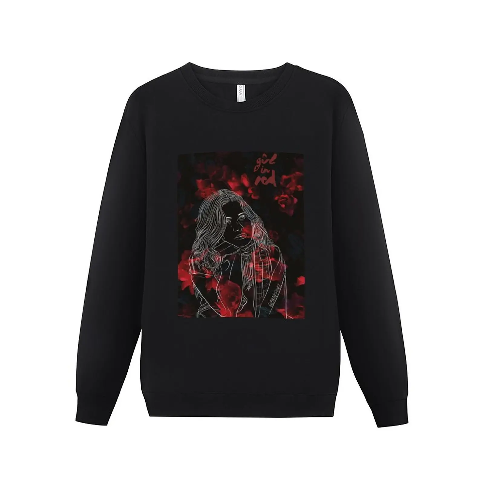 

New Girl in Red Sweatshirt autumn new products men's sweat-shirt men's autumn clothes new sweatshirt