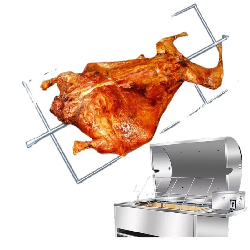 

High Quality Lamb Skewers Grill Industrial Automatic Rotating Grill Machine for Whole Lamb Commercial Lamb Roasting Grill
