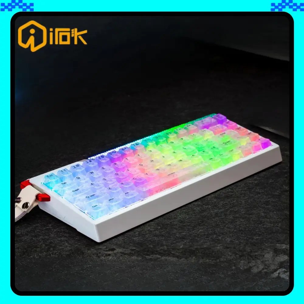 Irok RA68 Magnetic Switch Keyboard Wired Aluminium Alloy CNC RGB E-sports Keyboard RT 0.001mm Dual MCU Low Delay PC Accessories