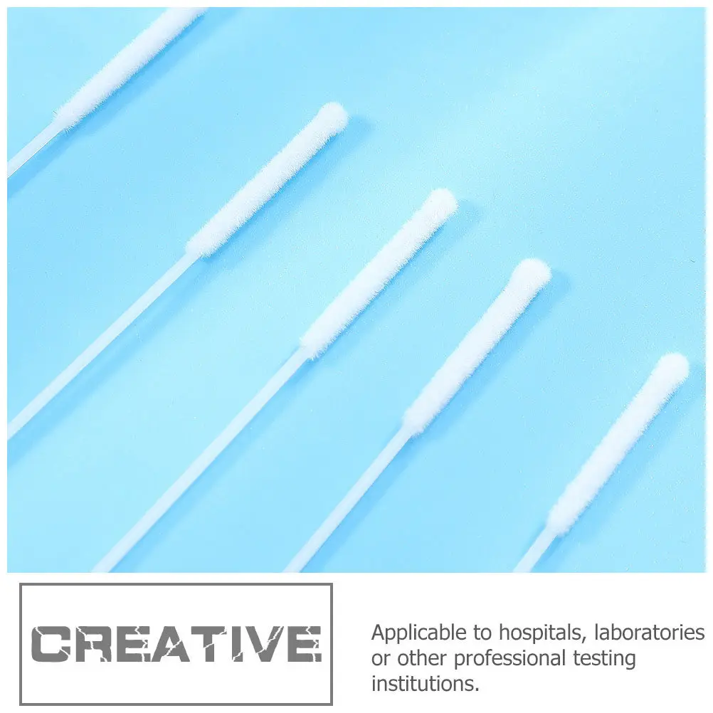 

50 шт. флокированных одноразовых назофарингеальных тампонов для сбора образцов, легкие и портативные, для медицинских лабораторий