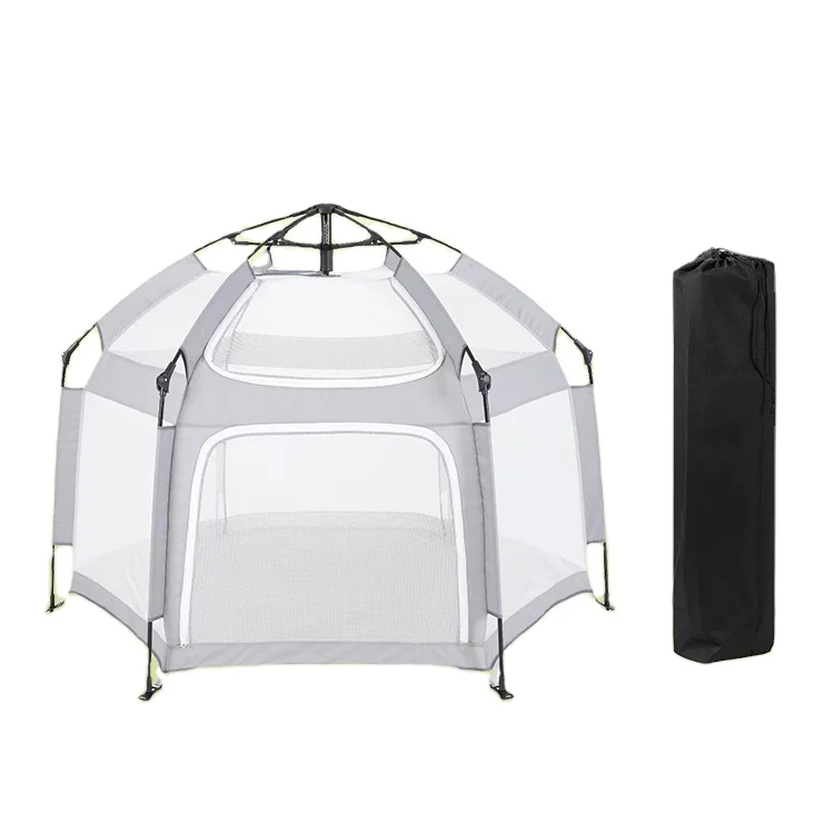 

2025 Foldable Playpen Modern Metal Design Indoor Outdoor Use Safety Kids Bedroom Living Room Park Baby Playtent