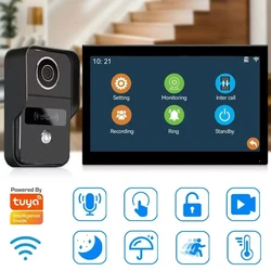 7Inch IPS Screen 2MP  Tuya APP Rifd  Remote Control Video Door Phone WIFI IP Doorbell Intercom Visual Door Viewer Camera