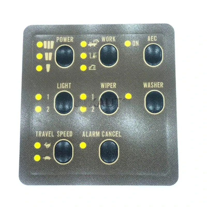 

For CATERPILLAR CAT E312 320 330V1V2BCD Excavator Cab display button accessories Meter Sticker Excavator accessories