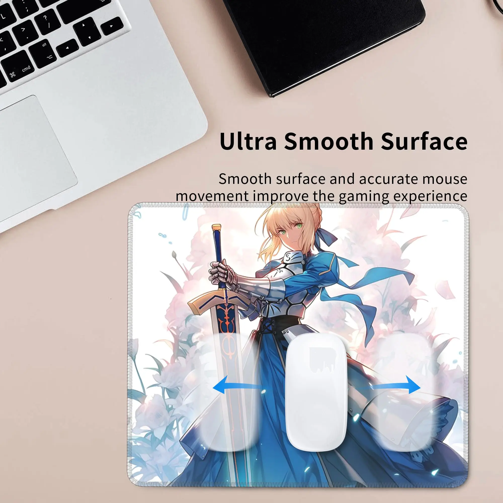 Fate grand order sabre anime mouse pad teclado de computador tapete de mouse gamer pc laptop tapete de mesa acessórios de escritório tapetes de mesa