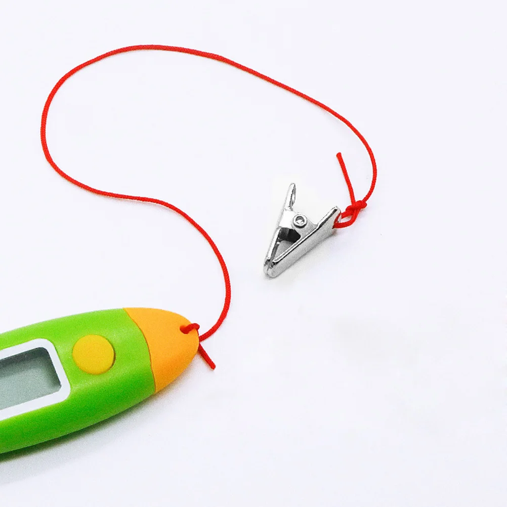 獣医用体温計 デジタル 豚 牛 羊 犬用 LCDディスプレイ付き 正確な温度測定 オレンジ