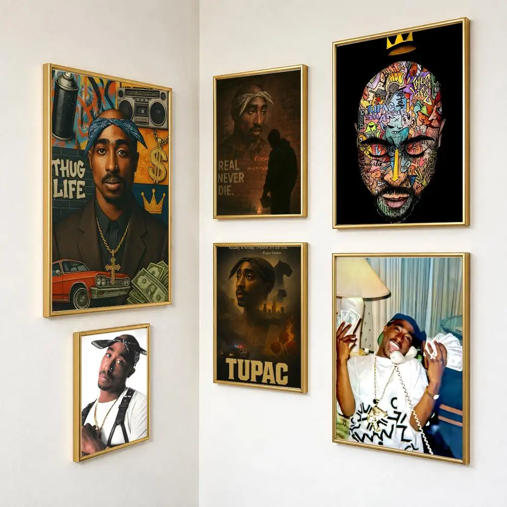 Iconic Poetic Music 2Pac Tupac Shakur Poster Wall Art For Bedroom Living Room Home Decor Holiday Birthday Gift