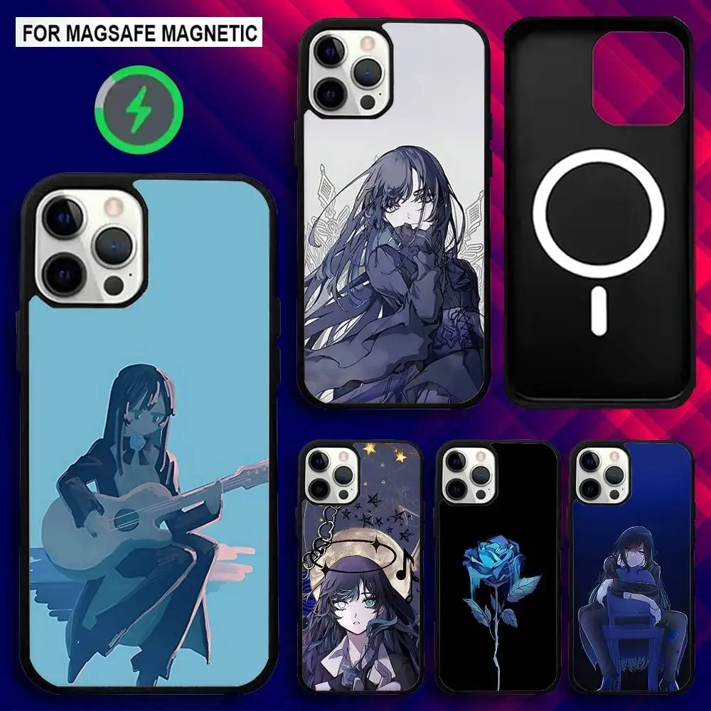 

Ado Cartoon K-Kyogen X Uta Phone Case For iPhone 17,16,15,14,13,12,11,Pro,Max,Plus,Mini,SE4,E Magnetic Magsafe Wireless Charging