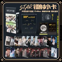 55 Pcs/Set Teens In Times TNT Laser Lomo Card Ma Jiaqi, Song Yaxuan, Ding Chengxin Characters HD Photocard Collection Card