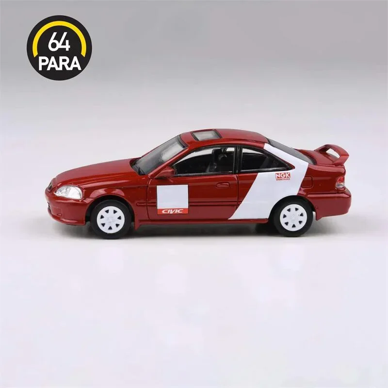 Para64 1:64 1999 Civic Si Coupe EM1 Kanjo Livery Diecast Model Car