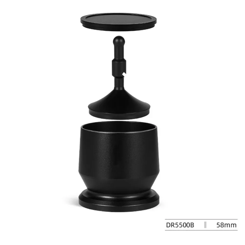 The Coffee Grounds Receiver Container Fits 58mm 51-51mm Portable Coffee Filters Aluminum Alloy  Coffee Dosing Funnel Coffee Tool