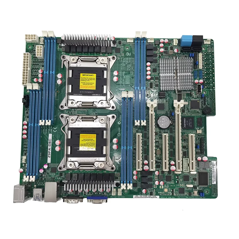 Server Motherboard Supports 2600V1/V2 Full Series CPUs DDR3 * 8 X79 LGA2011 Z9PA-D8C