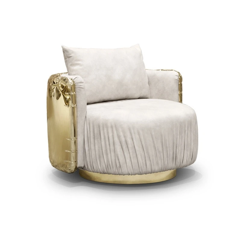 Modern light luxury sofa chair living room single leisure single chair