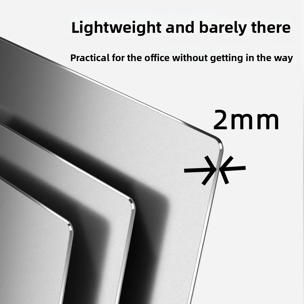 

Aluminium Alloy Waterproof Notebook Mouse Mouse Pad Computer Accessories with Gaming Premium Non-Slip Light and Durable Pad