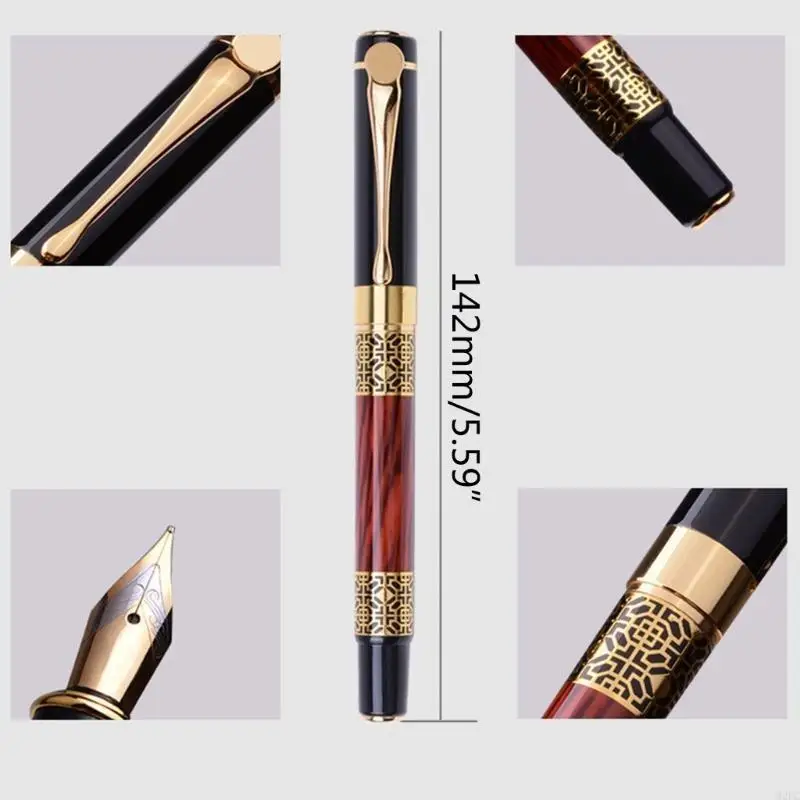 M2EC kim loại Fountain Pen Fine nib ballpoint pen chữ ký chữ ký chữ ký