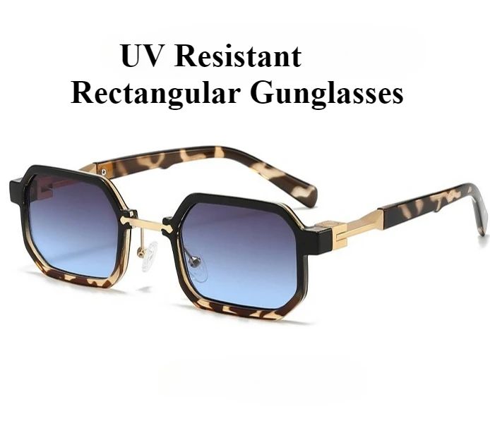 Neue Sonnenbrille, personalisierte dekorative Brille für Fotografie, neutrale rechteckige UV-beständige Brille