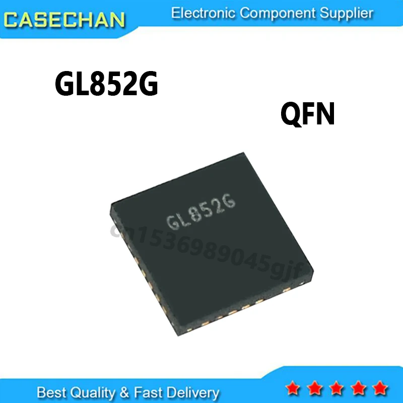 5PCS GL852G QFN-28 USB 2.0 MTT Hub Controller