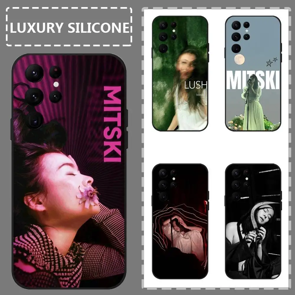 

Rock Singer M-Mitski Phone Case For Samsung Galaxy S25 S24 S22 S23 Ultra S21 S20 Plus 5G Frosted Non-Slip Full Soft Case