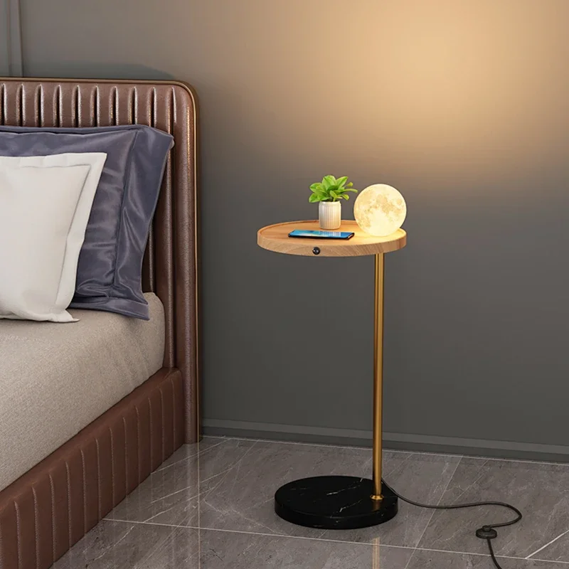 YY Bedside Lamp Simple Living Room Sofa Side Table Coffee Table Wireless Charger Floor Lamp