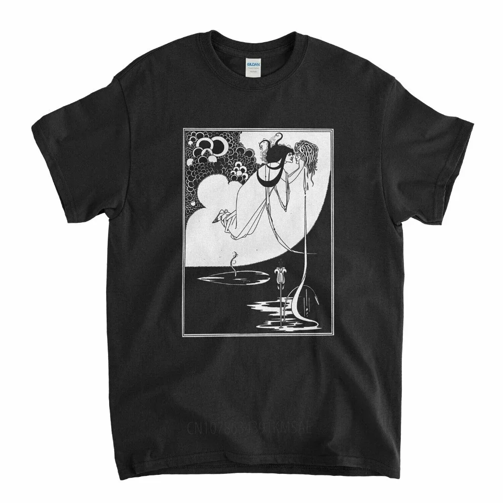 Aubrey Beardsley T Shirt - The Climax Classic Illustration Oscar Wilde Fine Art  New Short Sleeve Men T Shirt for Men Custom