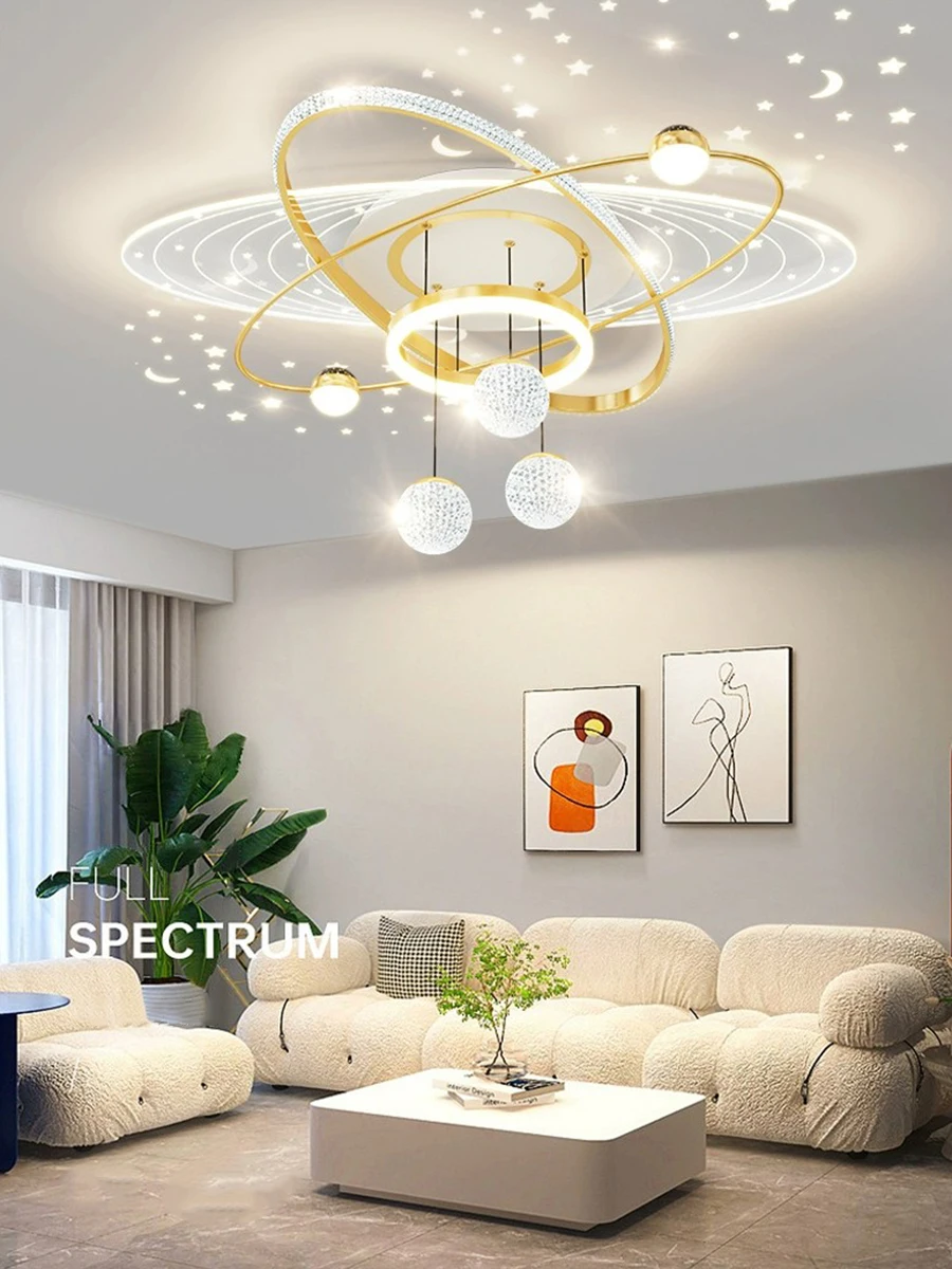 2026 New Arrival Oval Design LED Ceiling Light, High-End Home Decoration for Living Room & Dining Table