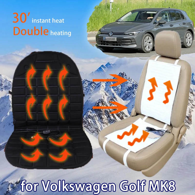 

Heating Sheet for Volkswagen VW Golf 8 Mk8 2019 2020 2021 2022 2023 2024 Car Accessories Interior Heated Seat Cushion Seat Cover