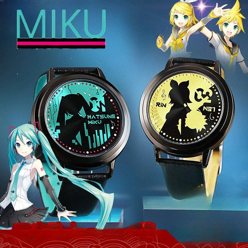 

Hatsune Miku Electronic Watch Animation Peripheral Cute Cartoon Waterproof Long-lasting Japanese Kawaii Girl Heart Holiday Gift